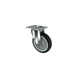 SWIVEL PLATE 125mm POLYURETHANE TYRE