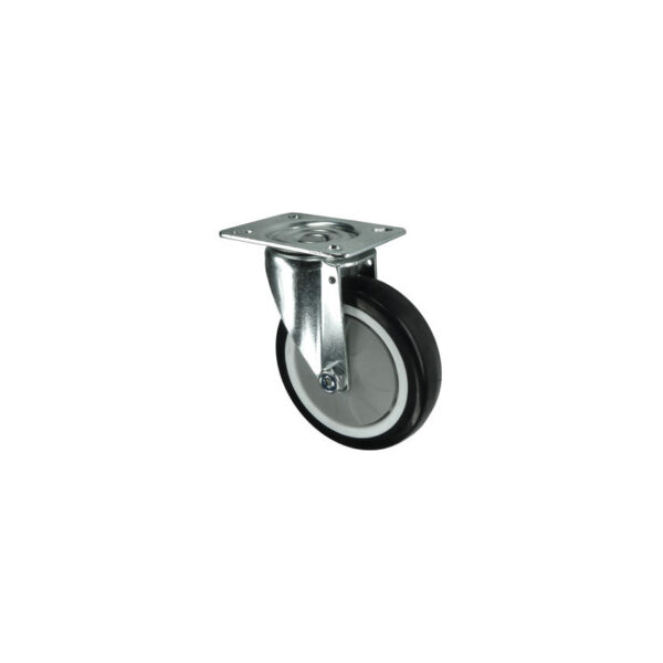 SWIVEL PLATE 75mm POLYURETHANE TYRE