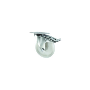 Steel Castor with Nylon Wheel Swivel Plate With Brake 80mm