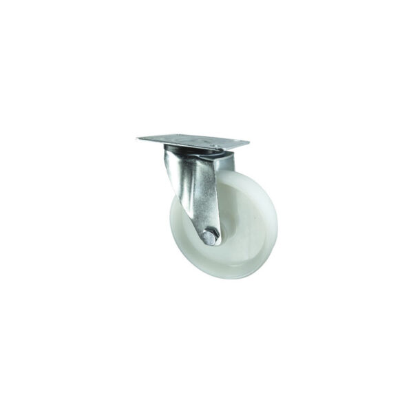 Steel Castor with Nylon Wheel Swivel Plate 80mm