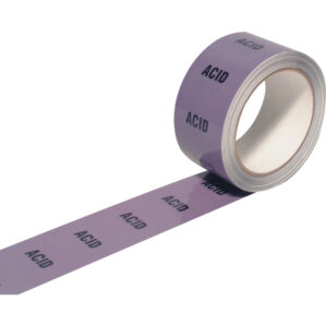 Acid Pipeline Identification Tape 50mm x 33m