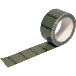 Hot Water Pipeline Identification Tape 50mm x 33m