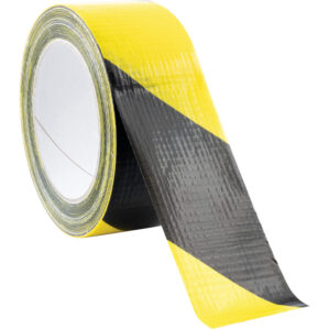 50mm x 33m Black/Yellow Hazard Duct Tape