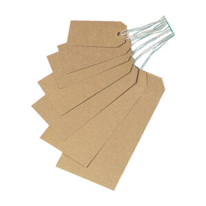 Strung Tags Size 6 - 134x67 mm - Buff (Box of 1000)