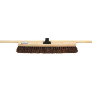 24" Stiff Bassine Broom with 48" Wooden Handle