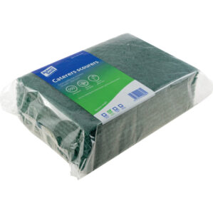 Caterers Green Scourers (Pack of 10)