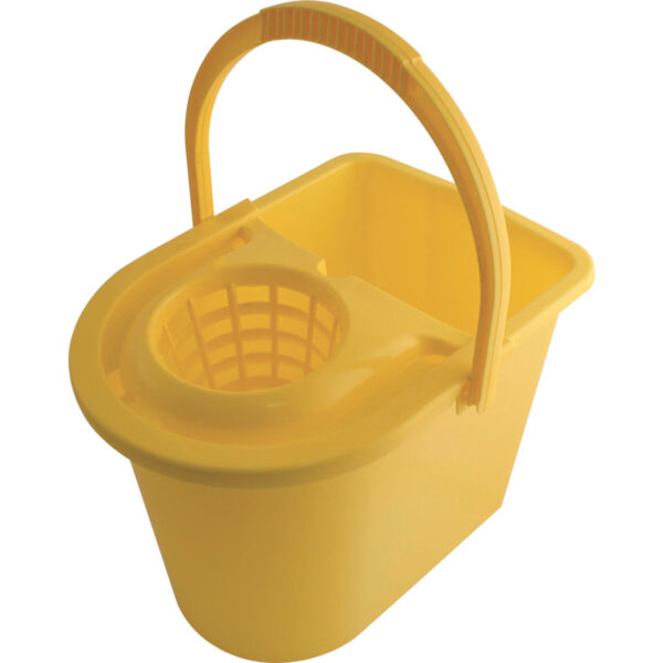 15ltr Plastic Mop Bucket Yellow
