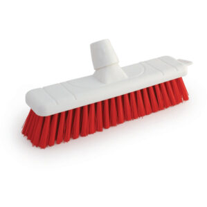 12" Soft Poly Sweep Broom Head Red