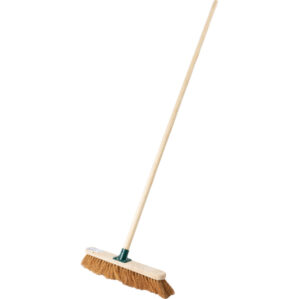 18" Soft Coco Broom with 60" Wooden Handle