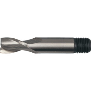 Short Slot Drill, 30mm, 2fl, Threaded Shank, Cobalt High Speed Steel, Bright