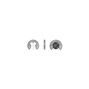 12mm DIN 6799 'E' CLIPS (PACK 25)