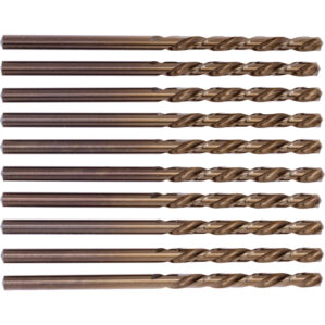 Jobber Drill, 3mm, Normal Helix, Cobalt High Speed Steel, Bronze Oxide