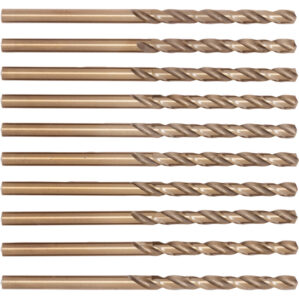 Jobber Drill, 3.3mm, Normal Helix, Cobalt High Speed Steel, Bronze Oxide