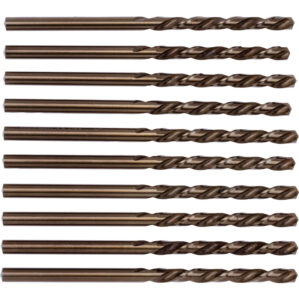 Jobber Drill, 3.5mm, Normal Helix, Cobalt High Speed Steel, Bronze Oxide