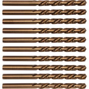 Jobber Drill, 8mm, Normal Helix, Cobalt High Speed Steel, Bronze Oxide