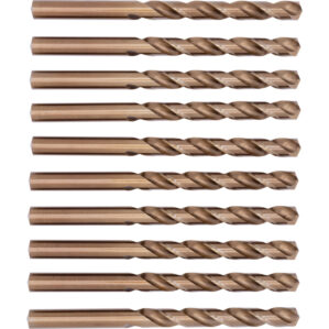 Jobber Drill, 9mm, Normal Helix, Cobalt High Speed Steel, Bronze Oxide