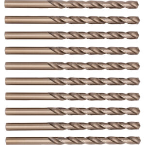 Jobber Drill, 1/4in., Normal Helix, Cobalt High Speed Steel, Bronze Oxide
