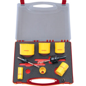 PROFESSIONAL HOLESAW KIT IN PLASTIC CASE