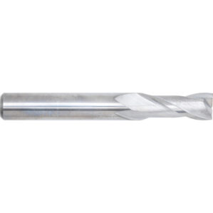 Regular, Slot Drill, 8mm, 2fl, Plain Round Shank, Carbide, Uncoated