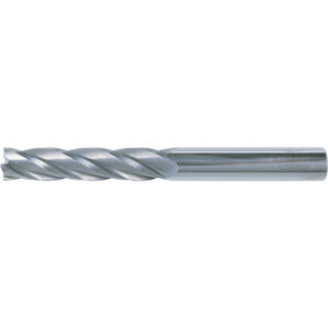 End Mill, Long, 16mm, Plain Round Shank, 4fl, Carbide, Uncoated