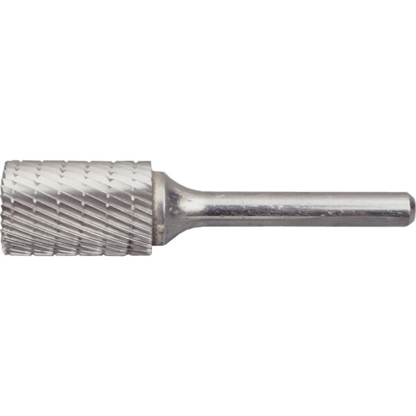 Carbide Burr, Uncoated, Cut 9 - Chipbreaker, 6mm, Cylindrical End Cut
