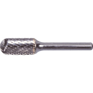 Carbide Burr, Uncoated, Cut 6 - Double Cut, 6mm, Ball Nosed Cylindrical