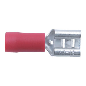 6.30mm WIDE RED FEMALE PU SH-ON (PK-100)