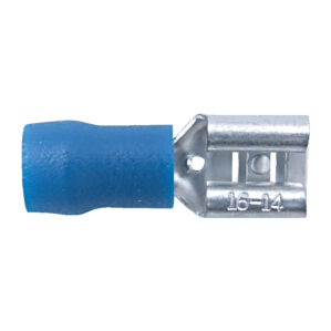 6.30mm WIDE BLUE FEMALE P USH-ON (PK-100)