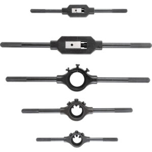 TRADITIONAL TAP WRENCH &DIESTOCK SET 5-PCE