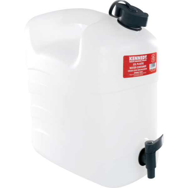JERRY CAN WATER CONTAINER FOOD GRADE PLASTIC, WITH TAP 10LTR