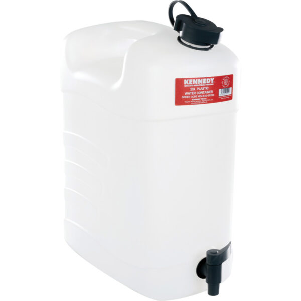 JERRY CAN WATER CONTAINER FOOD GRADE PLASTIC, WITH  TAP 15LTR
