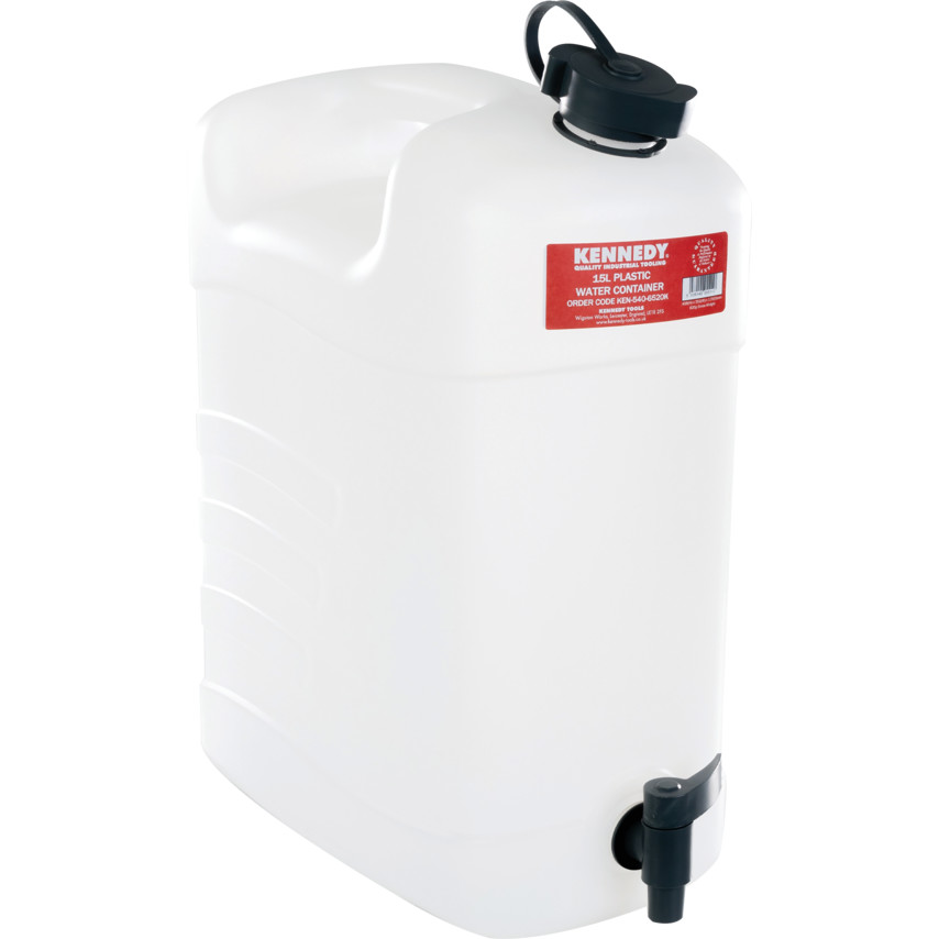 JERRY CAN WATER CONTAINER FOOD GRADE PLASTIC, WITH TAP 15LTR - TPC2000