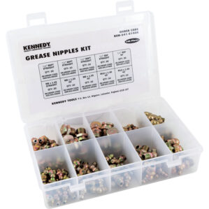 Grease Nipple Kit, Steel, 140pcs