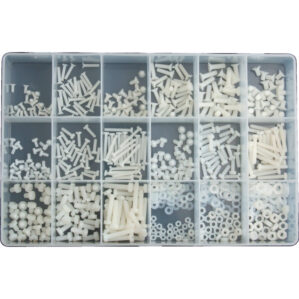 METRIC NYLON MACHINE SCREW, NUT & WASHER KIT