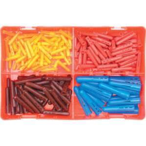WALL PLUGS RED/BLUE/YELLOW/BROWN KIT