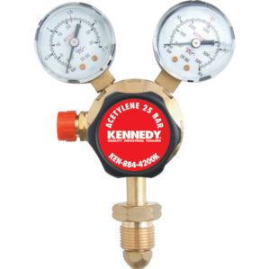 Regulator 25 Bar - Single Stage 2 Gauge - Acetylene 0-1.5 Bar