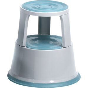 Grey Metal Kick Stool