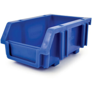 Storage Bin, Plastic, Blue, 88mm x 130mm x 55mm