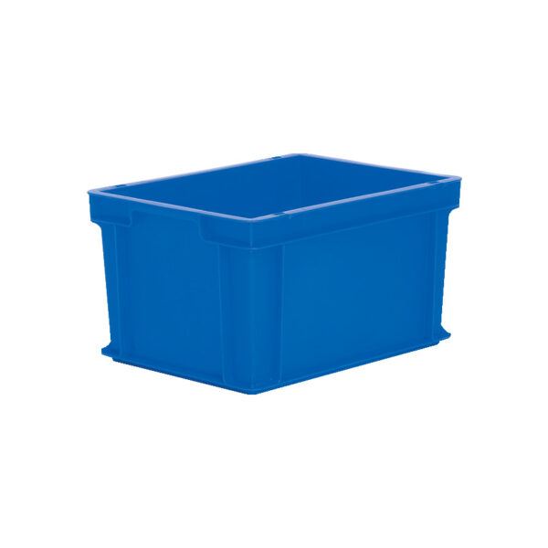 Polypropylene, Euro Container, Blue, 220mm x 300mm x, 400mm