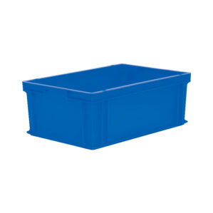 Polypropylene, Euro Container, Blue, 220mm x 400mm x, 600mm