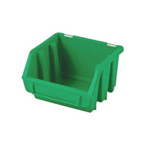 Storage Bin, Plastic, Green, 116mm x 161mm x 75mm