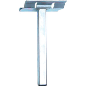 Single Prong Spigot - Square, Zinc Finish