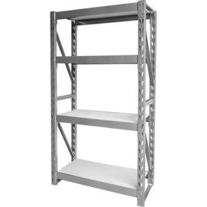 Heavy Duty Racking, Grey, Shelves 4, Shelf Capacity 455kg, 1040mm x 430mm x 1830mm