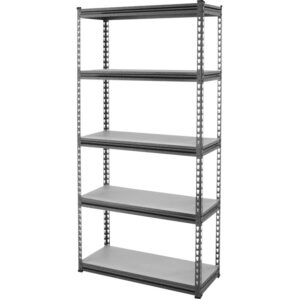 Racking, Steel, Dark Grey, 5 Shelves, Shelf Capacity 318kg, 1230mm x 610mm x 1830mm