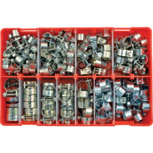ASSORTED ZINC PLATED MINI CLIPS (NUT & BOLT) 160PC