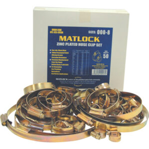 ASSORTED ZINC PLATED HOSE CLIPS (PK-100)