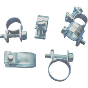 10-12mm ZINC PLATED MINI CLIPS (NUT & BOLT)