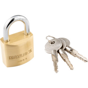 Brass Cross Key Padlock - 40mm