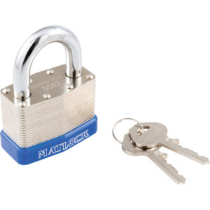 Laminated Steel Key Padlock - 50mm