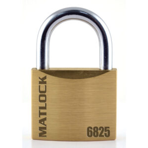 Slimline Brass Key Padlock - 25mm